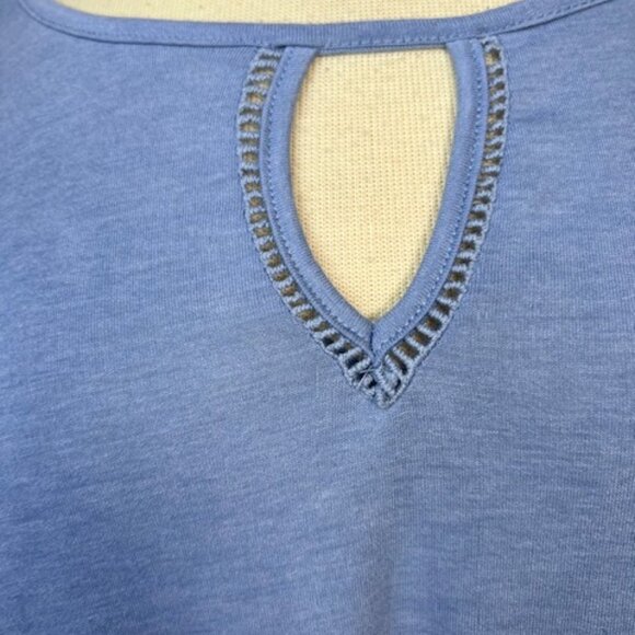 Womens Light Blue Luxology Short Sleeve Shirt Size XL - Picture 2 of 7